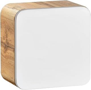 Armario de baño Colgante Cube Aruba White, Color Blanco Brillo, Armario Superior, Armario Moderno, Muebles de baño Blancos