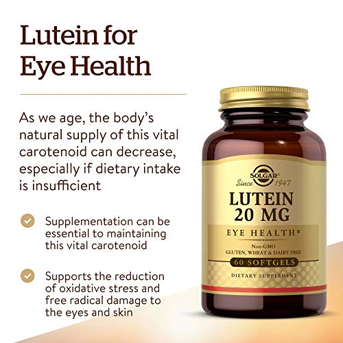 Solgar Lutein 20 mg, 60 Softgels - Contains FloraGLO Lutein - Non-GMO - image 3