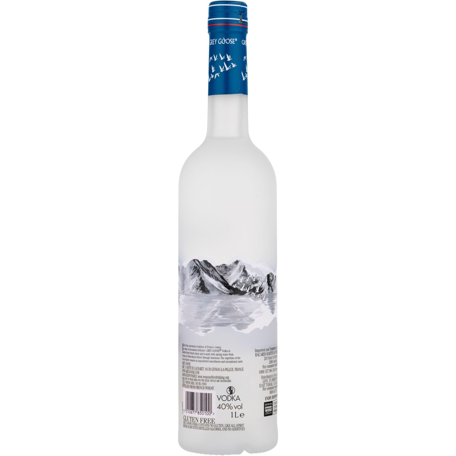 GREY GOOSE vodka premium francés 40% ALC. 1 l