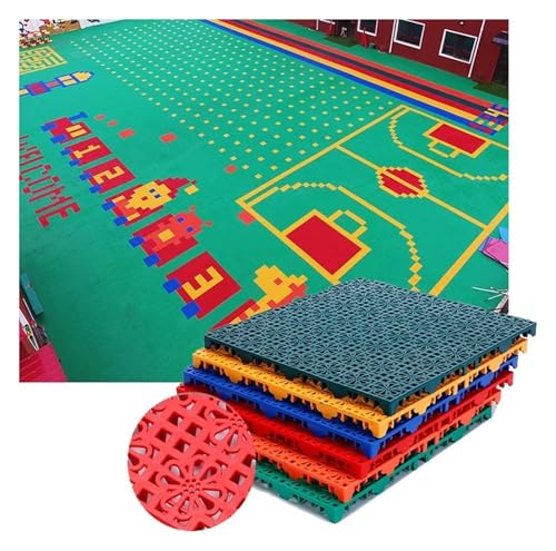 Mmdxdlx Modularer Gummibodenbelag 16PCS