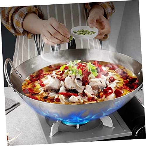 Wok de acero inoxidable para cocinar práctico 32 cm miniatura 6
