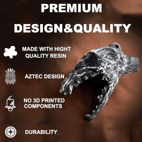 Screaming Aztec Death Whistle at High Decibel, The Dinosaur Skull Shape Authentic Human Scream Sound Death Whistle (Dinosaur Skull)