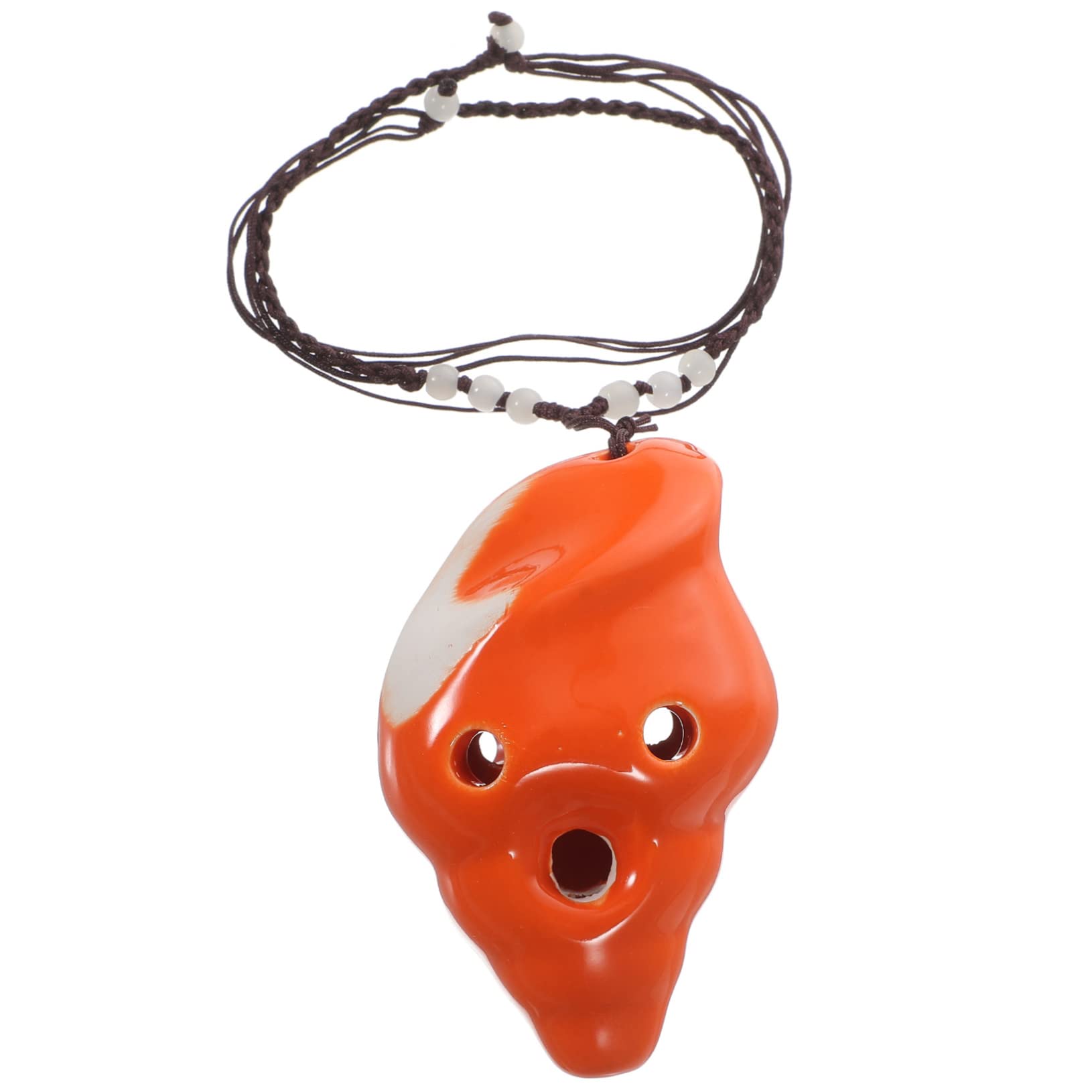 SUPVOX Unique Conch Shape Ocarina 6-hole Ceramic Perfect for Boys and Girls Learning to Play