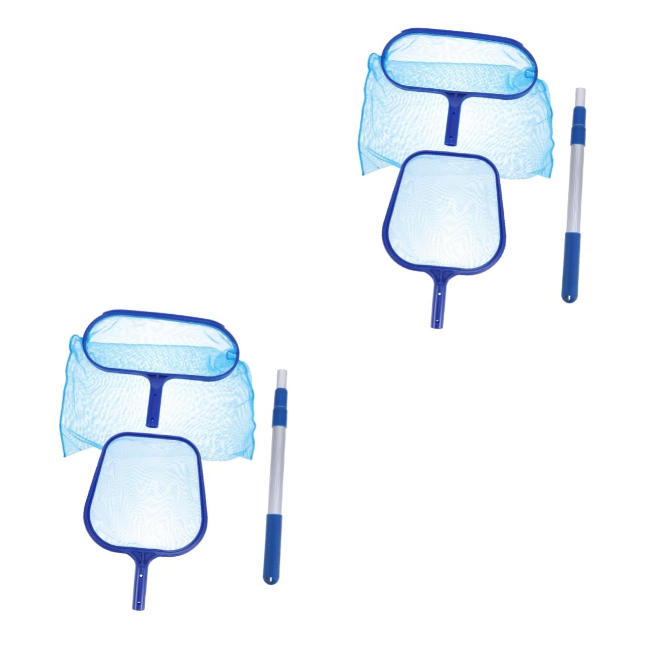 Toddmomy 2ensembles Épuisette De Nettoyage De Piscine avec Aluminium Skimmer pour Débris Déchets Flottants pour Et Spas