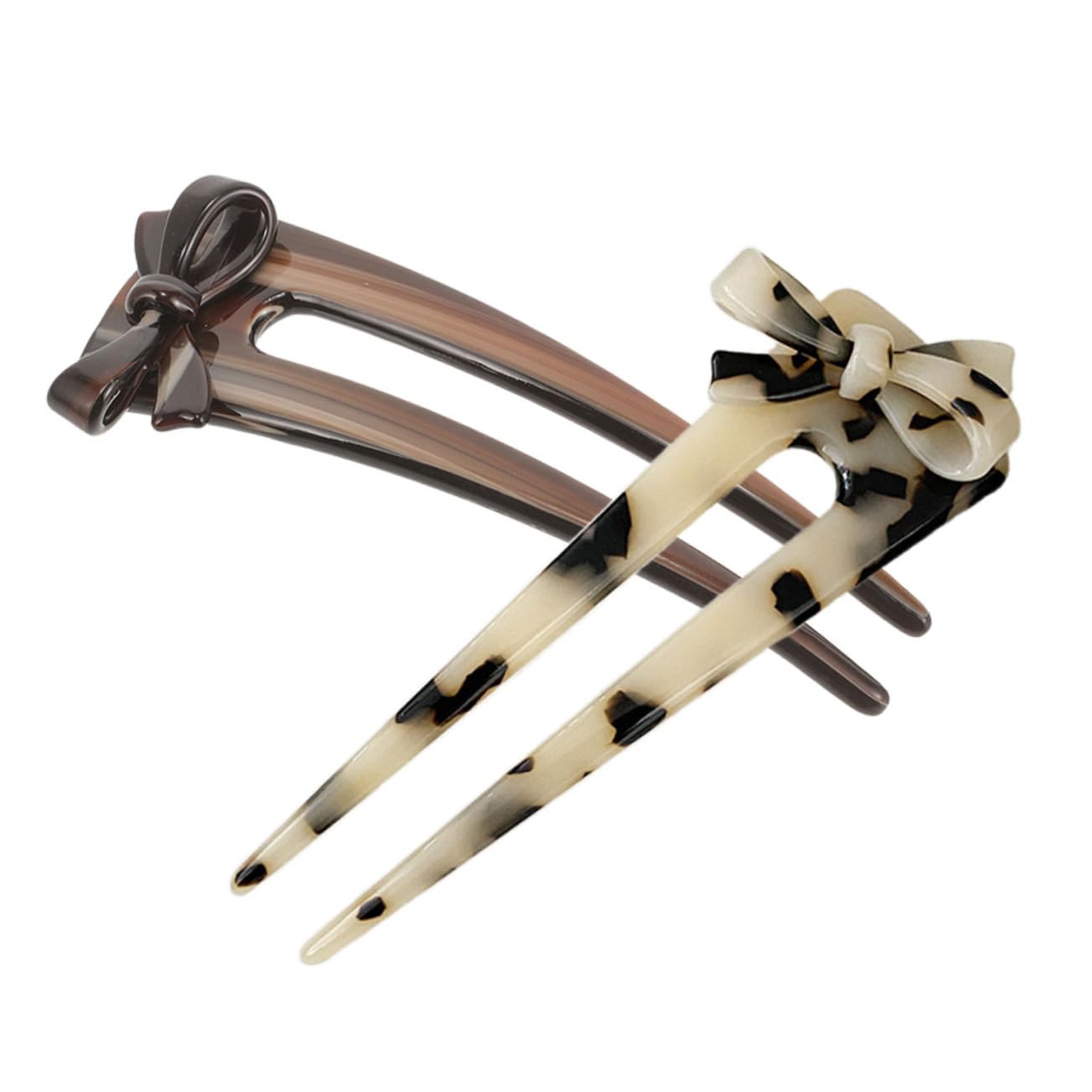 FOMIYES 10stücke U-förmige Haarnadeln Mit Dekorativem Schleifen-design Eleganter Haarschmuck Für Damen Für Hochsteckfrisuren Und Besondere Anlässe