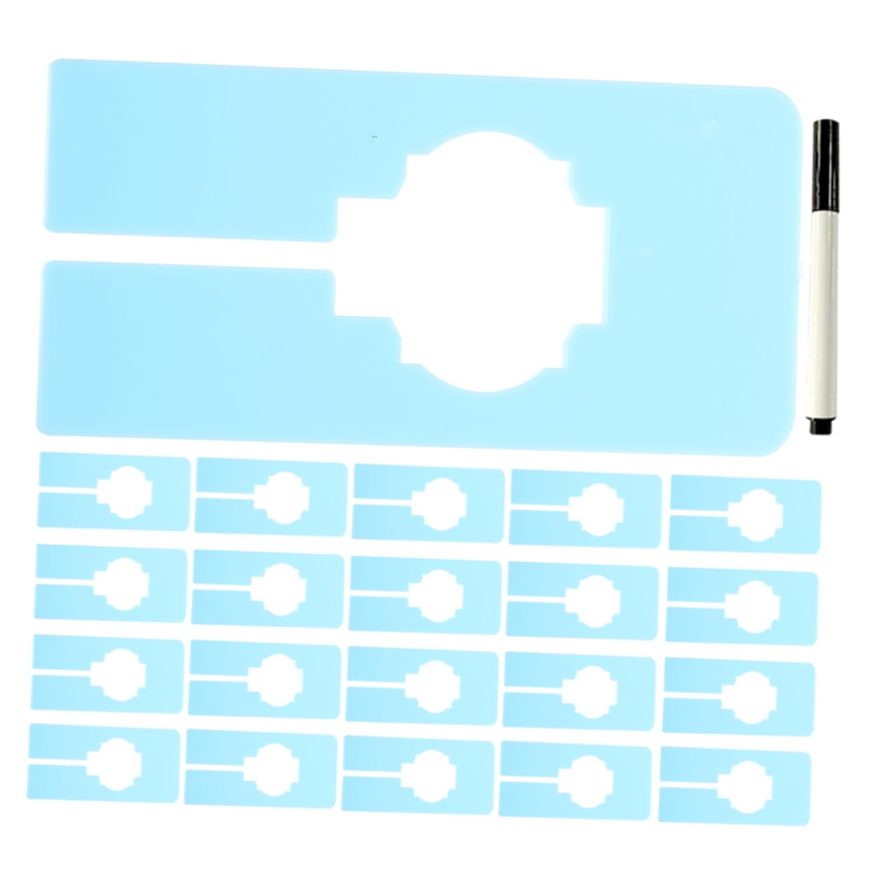 30PCS Closet Dividers Reusable Hanging Hanger Tags with Marker for Easy Clothing Organization and Categorization Your Wardrobe