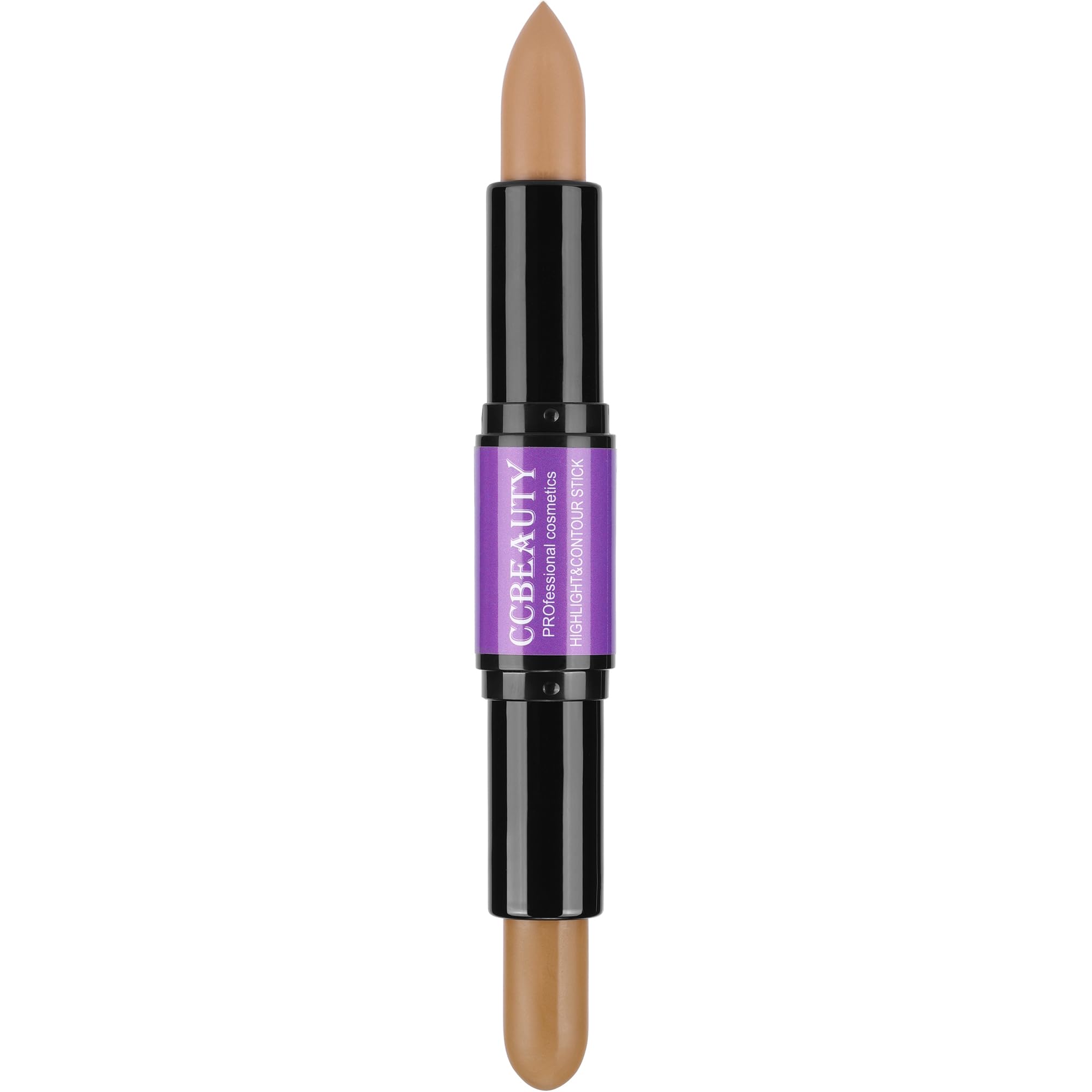 CCbeautyCream Contour Stick, Dual-Ended Contouring Stick Makeup For Light And Fair Skin Tones, Face Shaping Makeup Pen, Lightweight, Blend Smooth, Colour Corrector Concealer Stick, Amber/Soft Amber
