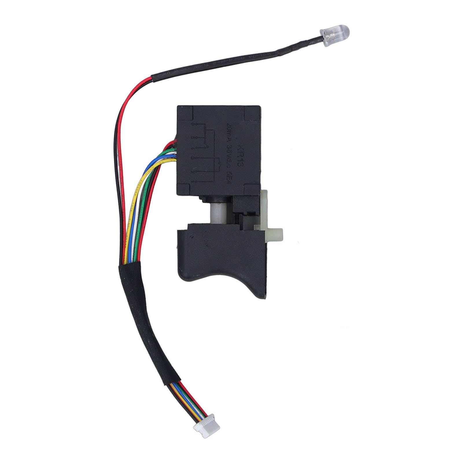 Electric Drill Switch, 36V Cordless Drill Speed Control Trigger Switch 8 Pin Brushless Drill Trigger Switch with Reverse Function for Electric Hand Drill or Other Power Tools