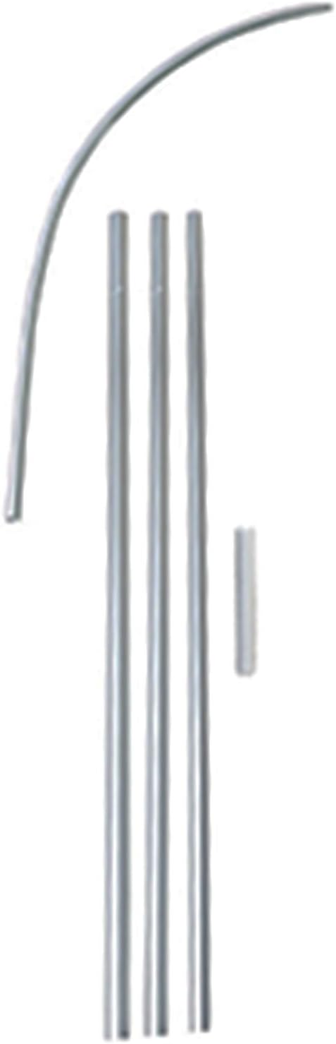 NEOPlex 15-Foot, 5-Piece King Size WINDLESS Flag Pole Kit for Windless and King Size WINDLESS Swooper Feather Flags Only