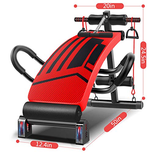 cobcob Weight Benchs,Adjustable hWorkout Bench Sit Up Incline Abs Benchs Foldable Utility Bench Multi-Functional Strength Training Fitness Workout Station for Home Gym Adjustable Height (Black)