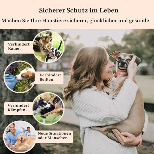 Mayerzon Maulkorb aus weichem Netzgewebe für kleine Hunde, die beißen | XXS
