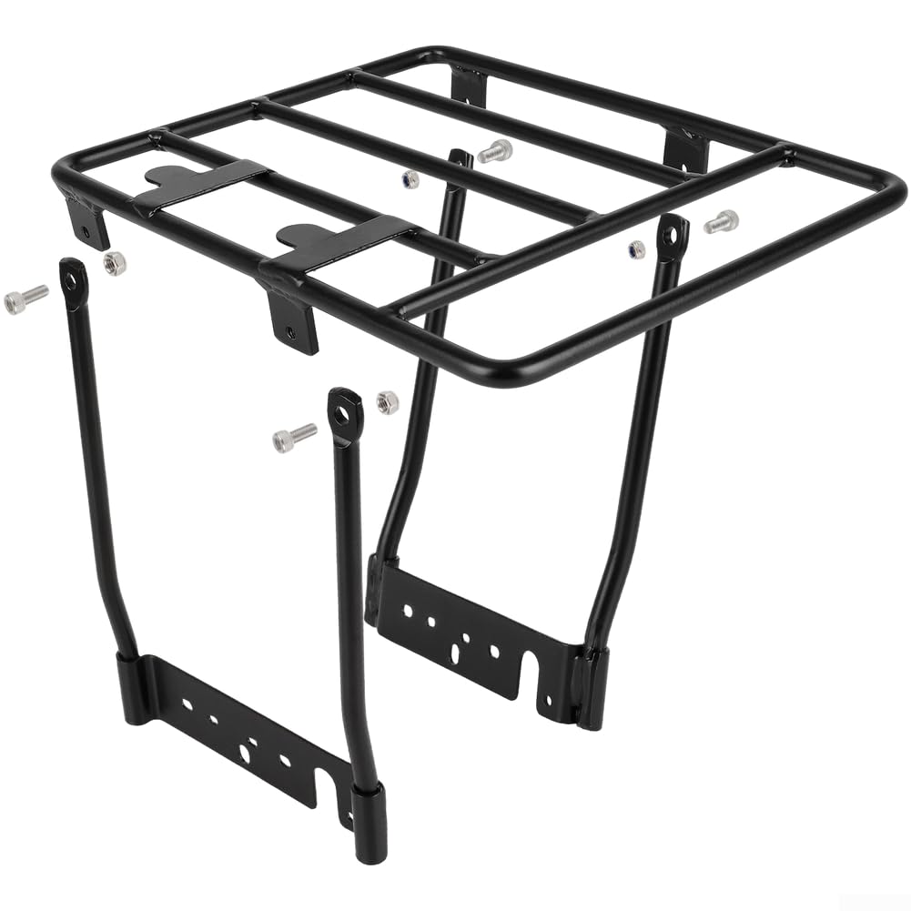 Für Ninebot G30 Max Elektroroller Heckträger Faltbarer Gepäckträger aus Aluminiumlegierung Stilvolle Verschleißfeste Gepäckablage Einfache Installation Schwarz