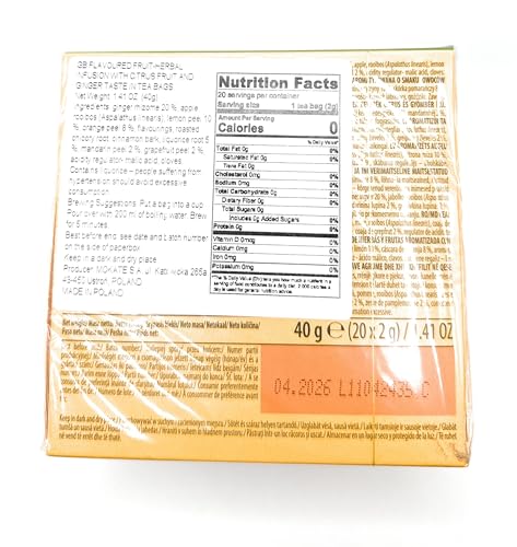 Té en pirámide sabor jengibre y cítrico 20 unidades miniatura 2
