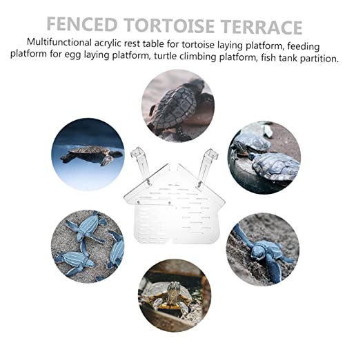 Área de cría para tortugas de acrílico GALPADA transparente y resistente 5