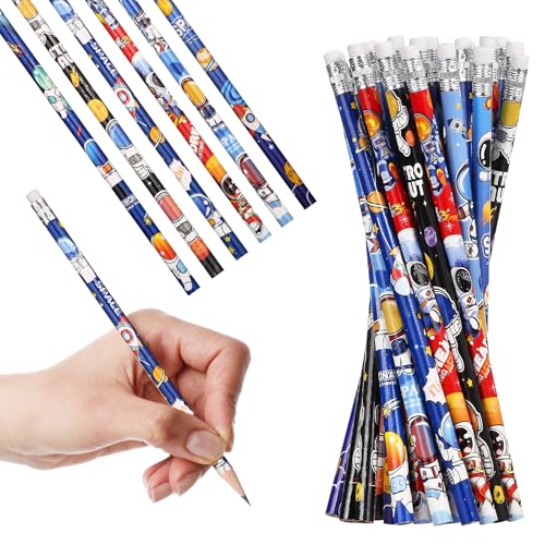 Set de 24 lápices espaciales para niños multicolor miniatura 1