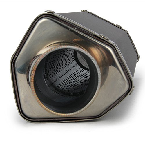 Universal 1.5-2" Inlet Hexagon Exhaust Muffler Pipe Slip On Scooter Motorcycle ATV Dirt Street Bike by Fast Pro - Image 7