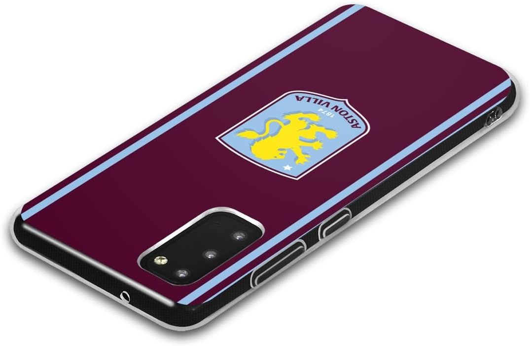 Head Case Designs Officially Licensed Aston Villa Football Club Home 2024/25 Crest Kit Gel Case [Military Grade Protection] Compatible with Samsung Galaxy S23 Ultra 5G and Compatible with MagSafe