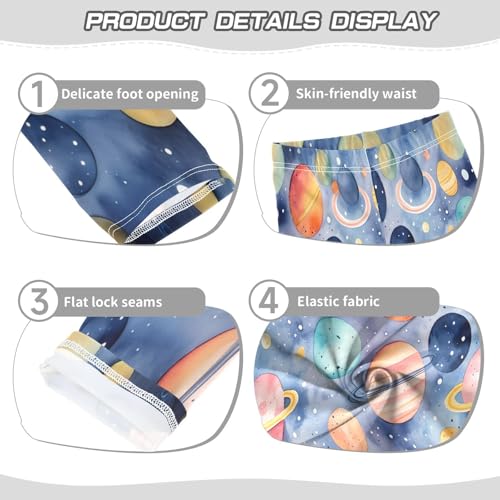 Toddler Girls Leggings Printed Yoga Pants Leggings Cloud Layer Starry Sky for Kids3