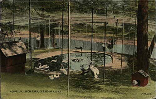 Aquarium, Union Park Des Moines, Iowa IA Original Antique Postcard 1913