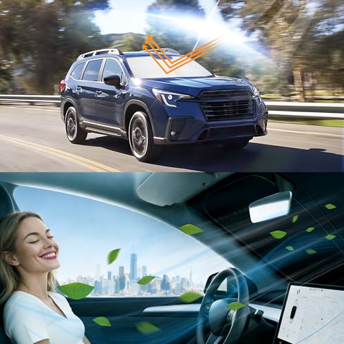 Image of Windshield Sun Shade for 2019 2020 2021-2026 Ascent Foldable | Foldable, Full covered for windshield, Block UV Rays, Heat Reduction, Easy to install, Keeps Car Cooler