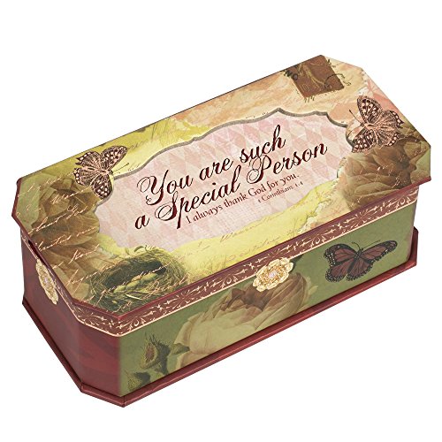 Cottage Garden Special Person Belle Papier Petite Musical Jewelry Box with Vintage Finish Plays Amazing Grace