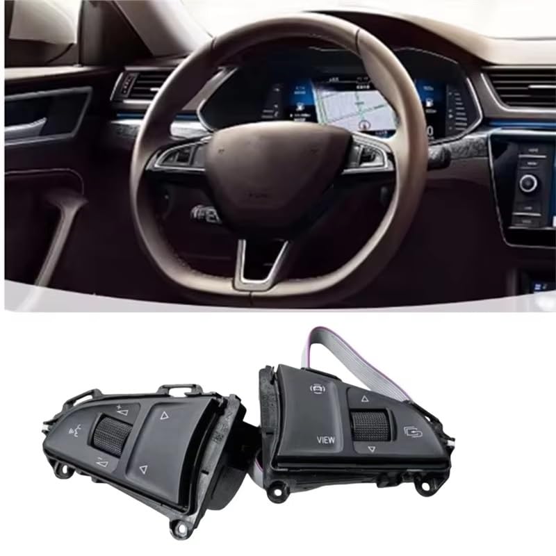 Cruise Control Switch Multifunctional Steering Wheel Control Switch Car Cruise Part 5E0919719A for Fabia for Octavia 2013-2023