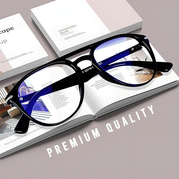 Image of La Casa De Papel Money heist Professor Glass Aviator Blue Light Blocking Glasses Anti Blue Ray Computer Screen Glasses Anti Glare Reduce Eyestrain Eyeglasses
