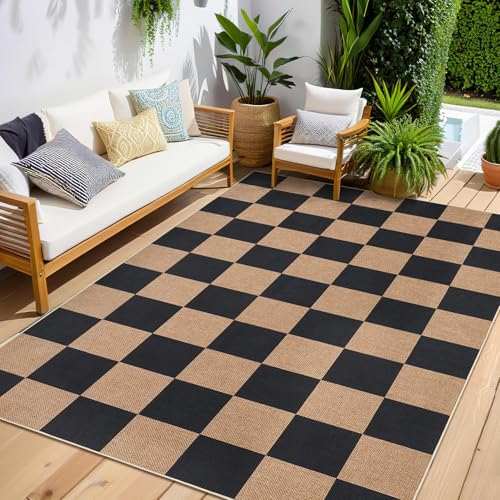 GarveeHome 8x10 Area Rugs for Living Room Checkered Rugs by GarveeHome - Used condition - Image 2