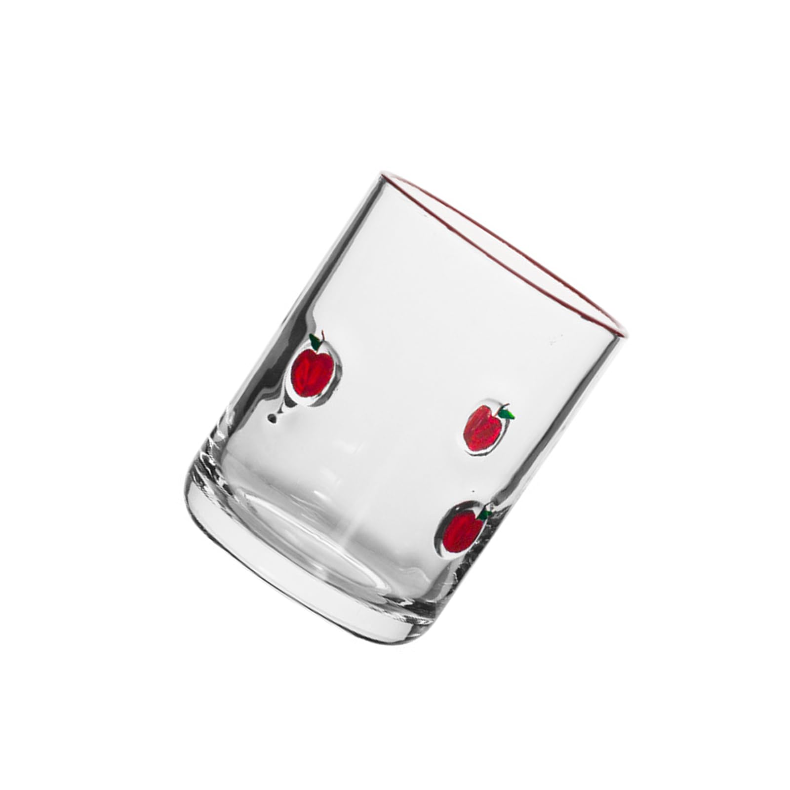 Jazuaiao Modern Glasses Juices Cup with Fruit Aesthetic Sturdy for Various Beverages Dishwasher Safe and Recyclable Party Glass