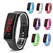 Imagen de Relojes deportivos reloj de pulsera led de silicona calendario de tiempo pulsera pulsera digital para hombres de las mujeres impermeable a largo tiempo de suspensión ligero