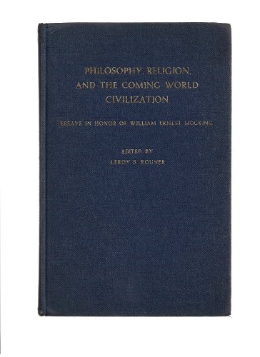 Philosophy, religion, and the coming world civi... B0007IKU4G Book Cover