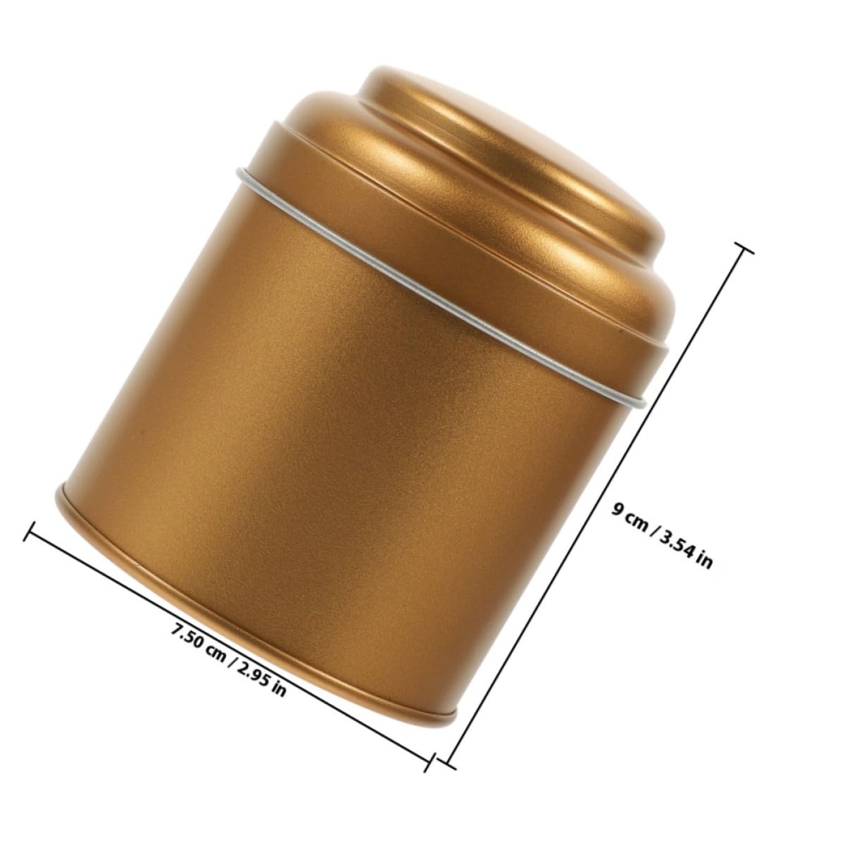Barattoli da tè in Latta Ermetici Coperchio Doppio Strato Contenitori in Metallo per Foglie di tè Chicchi di caffè e Snack Set da 6 Pezzi per Conservazione Alimenti in Casa e