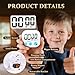 6 Pack Digital Kitchen Timer Small Classroom Timers for Kids Teachers (Blue&White)