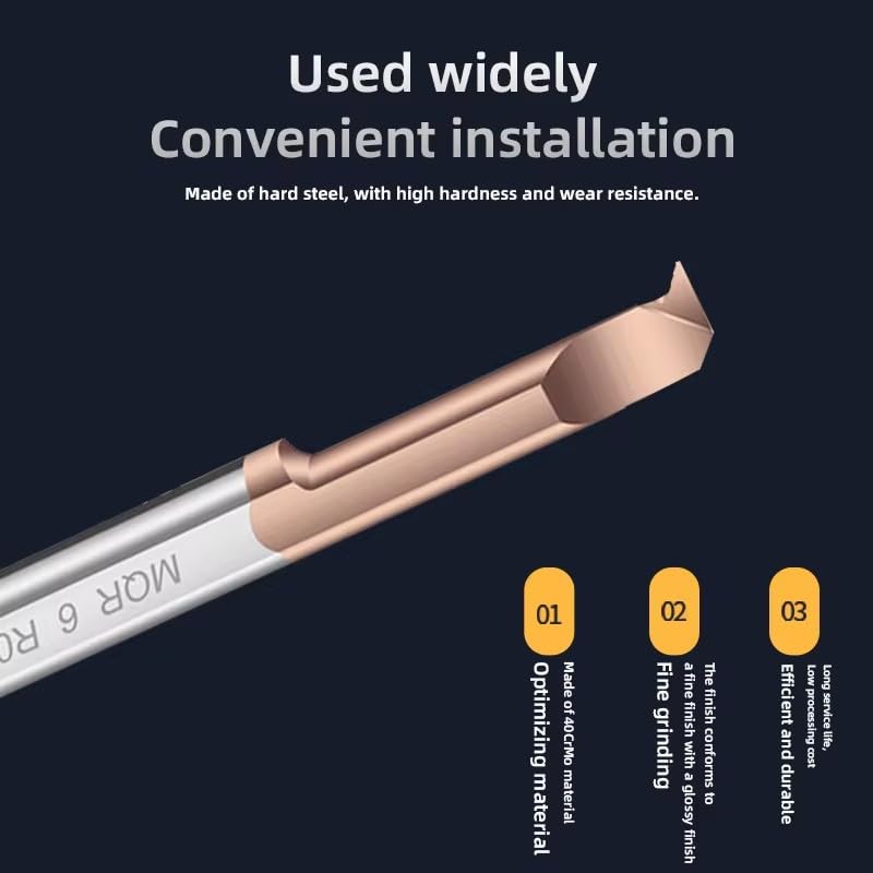 MQR Boring Cutter for Boring Coated Carbide Mini Internal Lathe Turing Tool Copying Small Hole Tungsten Steel Alloy,MQR 8 R0.4 L27