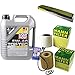 Produktbild QR-PARTS 69340329 Filter Set Inspektionspaket 5 Liter Motoröl Top Tec 4100 5W-40 MANN-FILTER Innenraumfilter Luftfilter Ölfilter