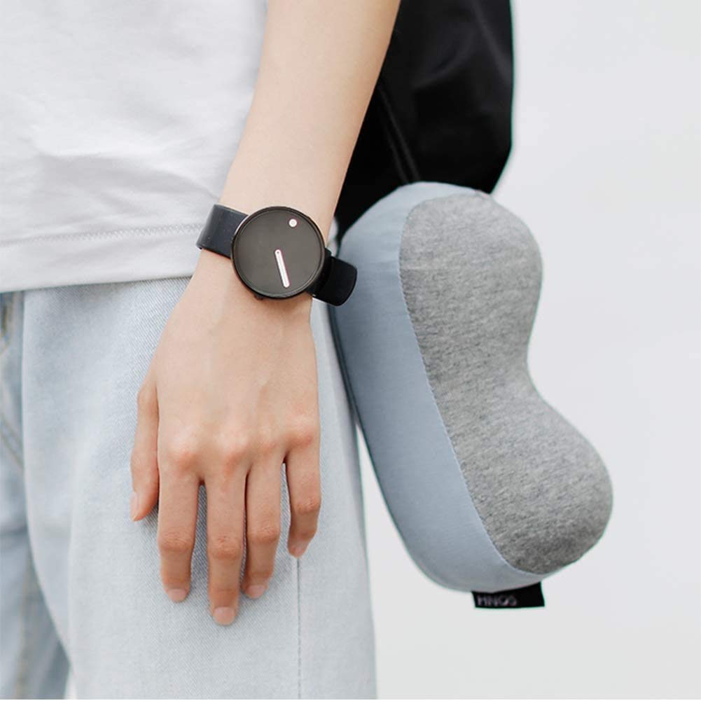Podróżny chleb Podróżna poduszka pod kark, Czysta pianka pamięciowa Poduszka podróżna do podróży samolotem, Ergonomiczne podparcie szyi Poduszka do spania na podróż, przenośne akcesoria podróżne (kolor: A)