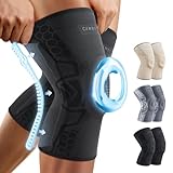 CAMBIVO 2 Pack Knee Brace, Knee Compression Sleeve Support for Running, Arthritis, ACL, Meniscus Tear, Sports, Joint Pain Relief and Injury Recovery (Small, Black)
