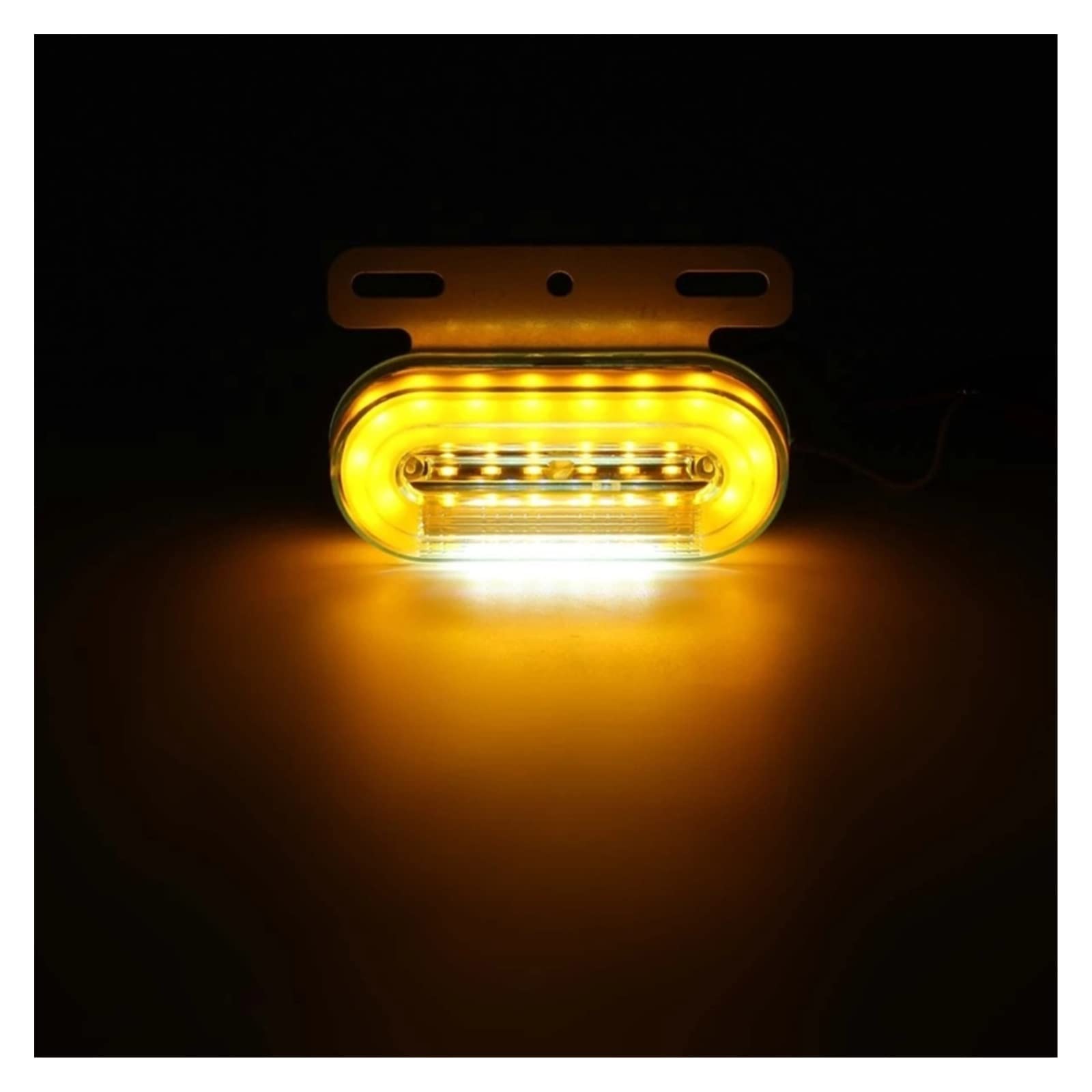Tercera luz de Freno 10 Uds. De Luz LED De Posición Ovalada, Indicador Lateral Delantero Y Trasero para Camión, Caravana, Coche, Autobús, Remolque, 24V