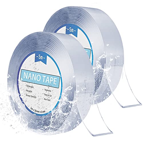 Cinta Adhesiva Doble Cara Transparente 5M Marca LeFeirr