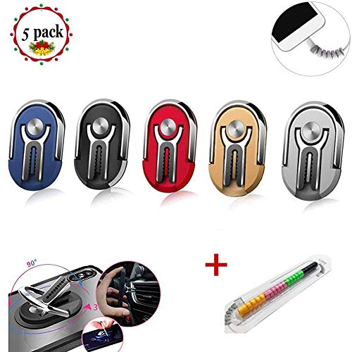 5 Pack Phone Ring Holder Multipurpose Mobile Smartphone Bracket Rotating Ring Holder Rotating