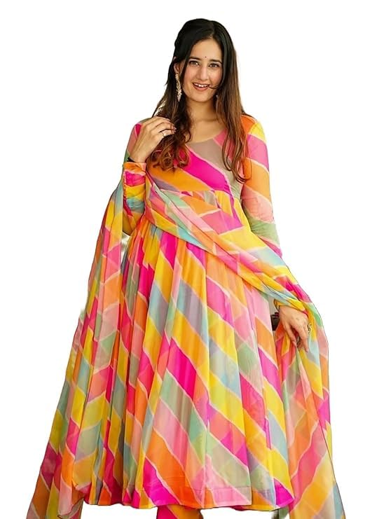 Women Gown Dupatta STE for Party [NO Bottom ]-picture-21