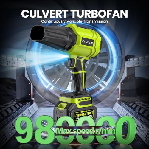 YUQUESEN Cordless Leaf Blower, 980,000 RPM Handheld Leaf Blower with 2... - Image 2