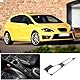 Rahmen für Becherhalter in der Mittelkonsole Geeignet für SEAT Leon 2008 2009 2010 2011 2012,Dekorierung der Mittelkonsole Abdeckung für SEAT Leon Autozubehör (Schwarz)