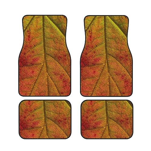 Tapis de sol de voiture robustes au design feuilles, protection premium toutes saisons pour SUV
