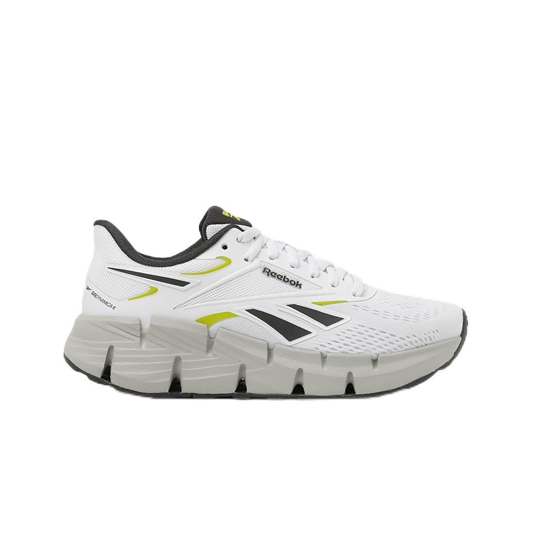 Reebok Men's Zig DYNAMICA 6 Trainers, White/Grey, 37.5 EU