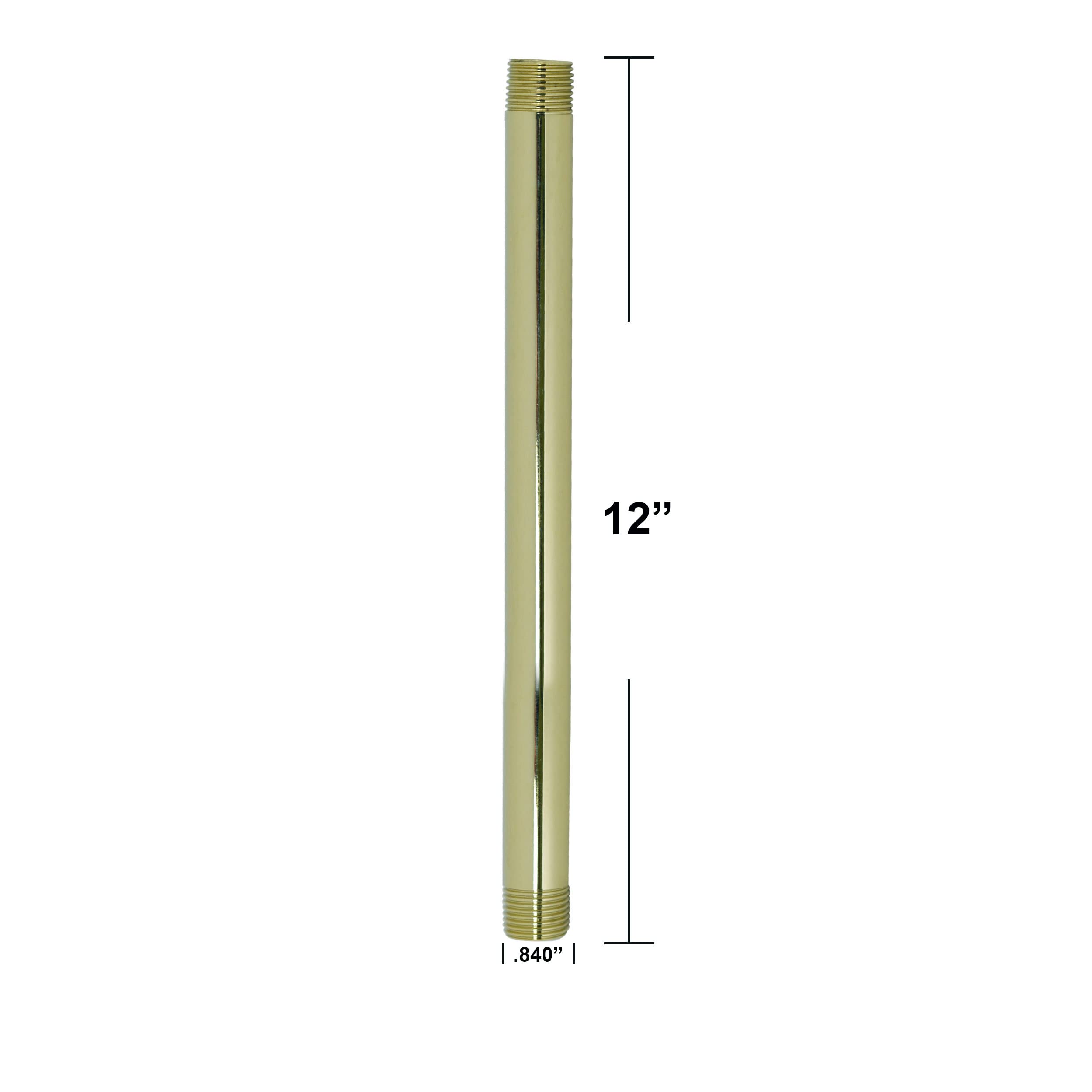 Westbrass d12112 1/2 "x 12" IPS Pipe Nipple, D12112-01