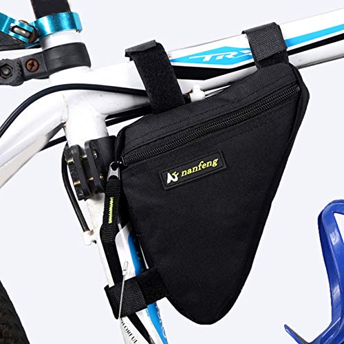 Unisun Bike Frame Bag, Front Tube Triangle Bicycle Bag, Waterproof Cycling Pouch, Large Capacity Storage Bag for Smart Phones, Wallet, Bicycle Repair Tool, Keys