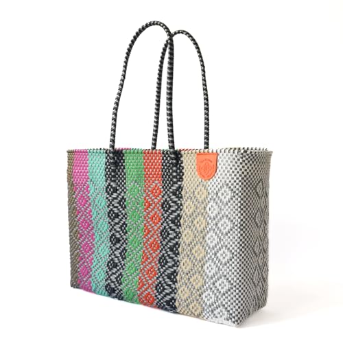 Maya Super Tote Bolso tejido de plástico reciclado miniatura 3