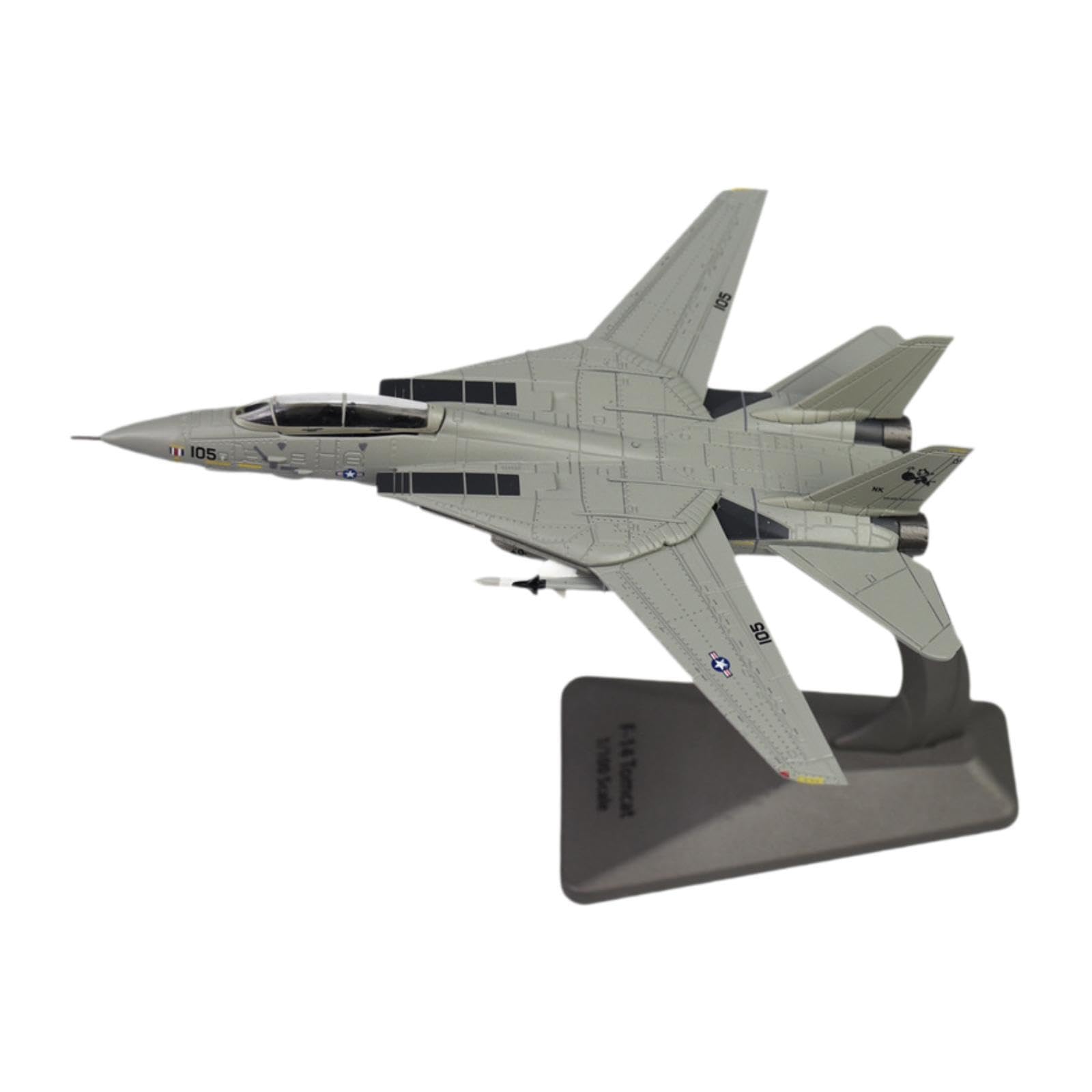 BEALIFE Modello di aereo da caccia F14D, espositore da collezione, elegante decorazione per gli appassionati di aviazione, decorazione per la casa, ornamento
