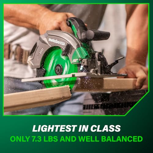 Metabo HPT 18V MultiVolt 7-1/4 Inch Cordless Circular Saw, High Torque, Lightweight Design, Up to 200 2x4 Cuts/Charge, Accepts 18V and 36V MultiVolt Metabo HPT Batteries, Tool Body Only, C1807DAQ4 thumbnail 7
